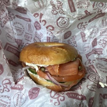 Schneider Deli - Lox and Cream Cheese on a Plain Bagel - Bagels Near Me - Chicago, Illinois Schneider Deli - Lox and Cream Cheese on a Plain Bagel - Bagels Near Me - Chicago, Illinois