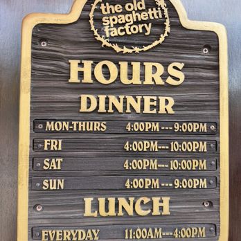 The Old Spaghetti Factory - Hours - Italian Near Me - Honolulu, Hawaii
