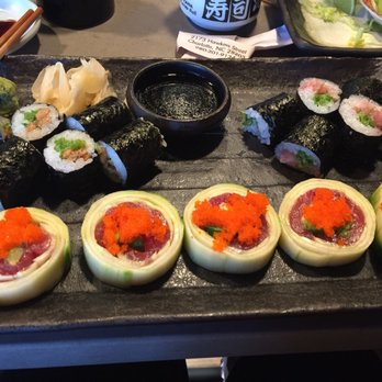 Yamazaru - Natto maki, negitoro maki, and cucumber wrapped roll (no rice) - all great, especially the natto :) - Sushi Bars Near Me - Charlotte, North Carolina