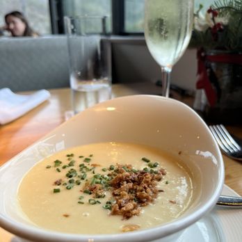 Harvest - Soup of the day: potato leek - New American Near Me - Laguna Beach, California