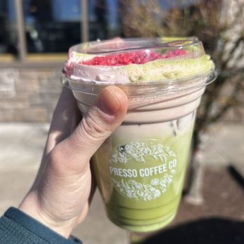 Presso Coffee - Pink Cloud Matcha - Coffee & Tea Near Me - Camas, Washington