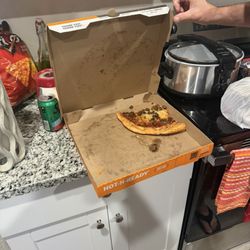 Little Caesars - Old leftover pizza delivered with my order