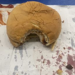 I took one bite and realized the chucked was cold. I showed Milton and he refused to replace the sandwich. I took one bite and realized the chucked was cold. I showed Milton and he refused to replace the sandwich.