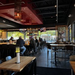 Hopdoddy Burger Bar - View of the dining area. The bar is on the left.