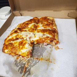 Ashland House Of Pizza - This is the calzone after 3 pieces were gone.
