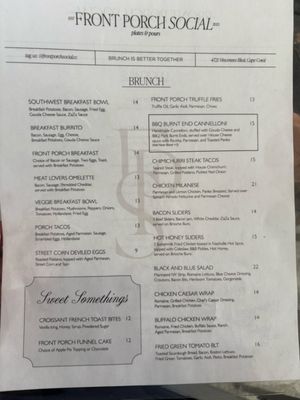 Menu photo 2 Front Porch Social Cape Coral, FL Menu photo 2 Front Porch Social Cape Coral, FL
