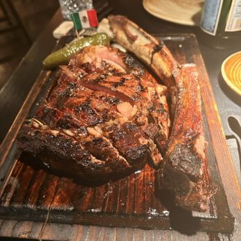 Origen - Tomahawk steak . Requested med rare but got medium well mostly throughout :( - Steakhouses Near Me - Gilbert, Arizona Origen - Tomahawk steak . Requested med rare but got medium well mostly throughout :( - Steakhouses Near Me - Gilbert, Arizona