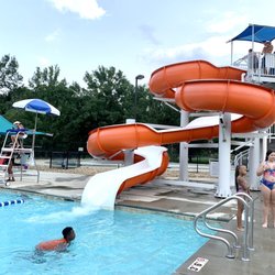 Winston Waterworks - Curvy slide. Children must be at least 48" and pass a simple swim test to enjoy.