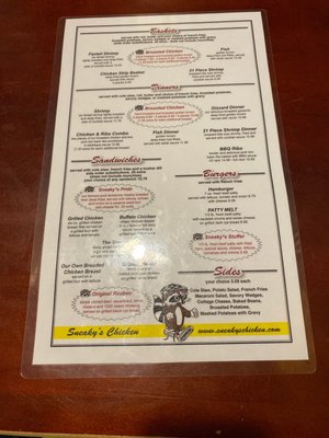 Menu photo 2 Sneaky's Chicken Sioux City, IA Menu photo 2 Sneaky's Chicken Sioux City, IA