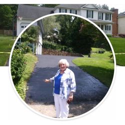Red White & Blue Paving - Thisis Ellen H..laughing my ,,s off..she was happy when we left she invited me back for dinner