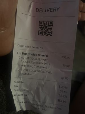 The Saucy Crab by null