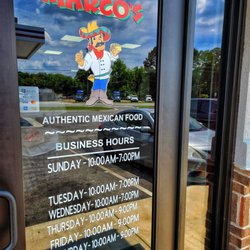 Marcos Authentic Mexican Food - Business hours.