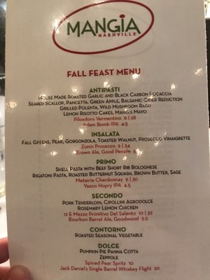 Menu photo 8 Mangia Nashville Nashville, TN Menu photo 8 Mangia Nashville Nashville, TN