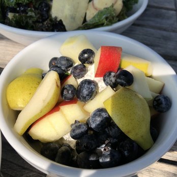 Blooming Hill Farm - Chia pudding with apples and pears and blueberries - Farmers Market Near Me - Monroe, New York