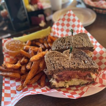 Alpine Tavern & Grill - BLT with sweet potato fries and a marmalade - Sports Bars Near Me - Alpine, California
