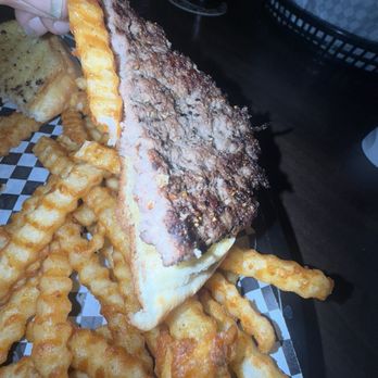 Par 4 N More - This half of a $15 burger. The fries were thicker than the burger. - Sports Bars Near Me - West Plains, Missouri Par 4 N More - This half of a $15 burger. The fries were thicker than the burger. - Sports Bars Near Me - West Plains, Missouri