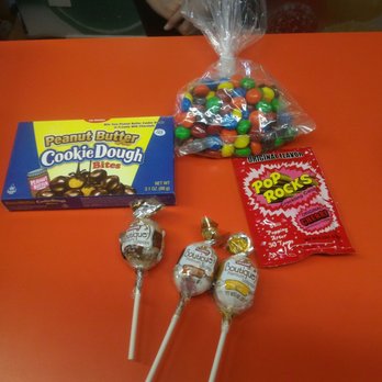 Sparkles Confections - My selections, the bag is carrying Peanut Butter M&Ms - Candy Stores Near Me - Montreal, Quebec