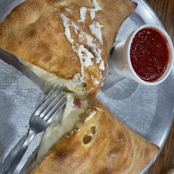 Hawkins Grill & Pizzeria - Ham & cheese calzone- lunch