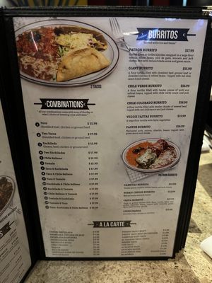 Menu photo 4 Patron's Mexican Bar & Grill Valencia, CA Menu photo 4 Patron's Mexican Bar & Grill Valencia, CA
