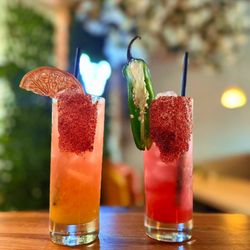 El Asado Mexican Grill - Bloody Mango Paloma & Spicy Watermelon Paloma