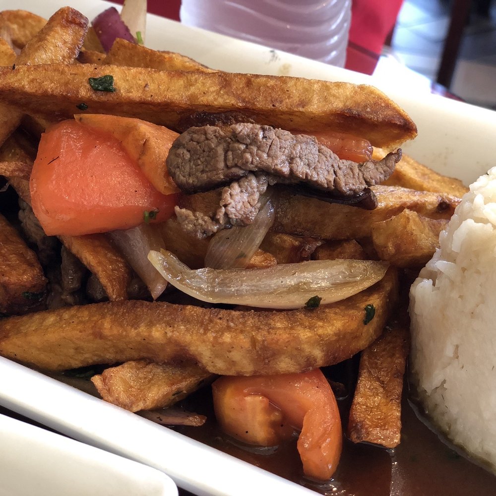 Con Sabor A Peru - Lomo Saltado o Saltado de Pollo - Peruvian Near Me - Los Angeles, California Con Sabor A Peru - Lomo Saltado o Saltado de Pollo - Peruvian Near Me - Los Angeles, California