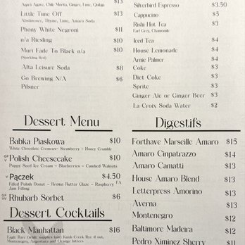 Black Duck - Menu - Cocktail Bars Near Me - Minneapolis, Minnesota