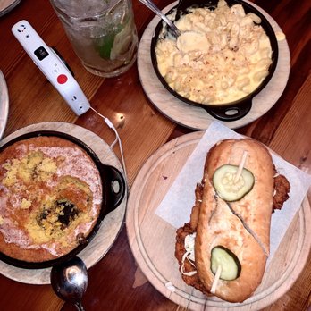 The Eagle Mass Ave - Mac n cheese, corn bread, and the chicken sandwich! - American Near Me - Indianapolis, Indiana