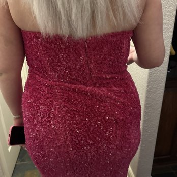 Yanez Alterations - Another example showing how dress twisted to side every time she walked. - Sewing & Alterations Near Me - Springdale, Arkansas Yanez Alterations - Another example showing how dress twisted to side every time she walked. - Sewing & Alterations Near Me - Springdale, Arkansas