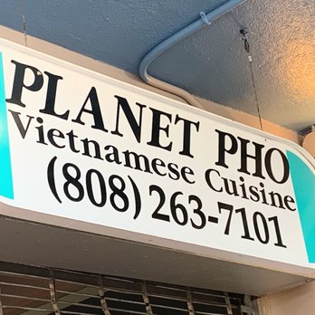 Planet Pho - Signage above - Vietnamese Near Me - Kailua, Hawaii