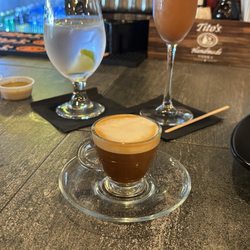 Picadillo Bistro & Cafe - Cortadito and tamarind mimosa!!