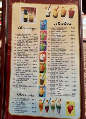 Menu photo 4 Pho Lee Hoa Phat Vacaville, CA