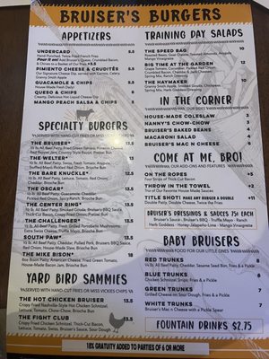 Menu photo 3 Bruiser's Burgers Surfside Beach, SC Menu photo 3 Bruiser's Burgers Surfside Beach, SC