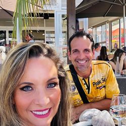 Chez Louis - My husband, Reno, and me