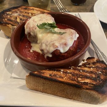 La Scala - Meatball Appetizer with garlic toast. - Italian Near Me - Worcester, Massachusetts