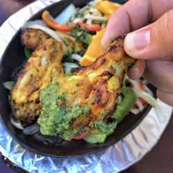 India Palace - Tandoori Chicken Wings with their special Mint Chutney