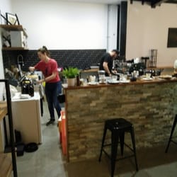 Hey Mikey Espresso - Alana and Cory hard at work