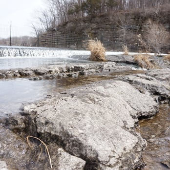 Lake Macbride State Park - The dam leading from Lake Macbride to Coralville Lake. - Parks Near Me - Solon, Iowa