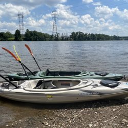 Kayaks are ready to be rented! Pittsburgh boat rental.