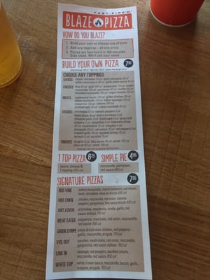 Menu photo 3 Blaze Pizza Des Moines, IA