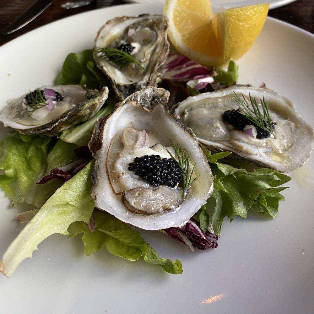 Gibraltar - Oyster, relish and caviar with a cream sauce. - New American Near Me - Lancaster, Pennsylvania Gibraltar - Oyster, relish and caviar with a cream sauce. - New American Near Me - Lancaster, Pennsylvania