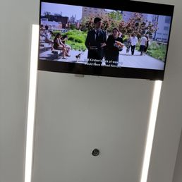 tv on the ceiling! tv on the ceiling!