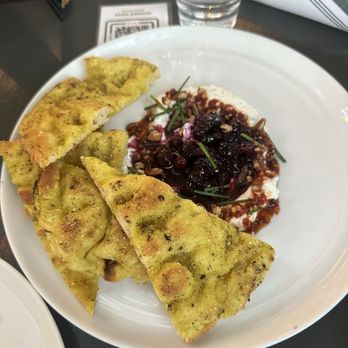 Benchmark - sheep ricotta "for the table" dish - New American Near Me - Santa Ana, California