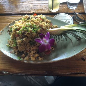 Wilfred's Lounge - Flank steak pineapple fried rice entrée - Hawaiian Near Me - Napa, California