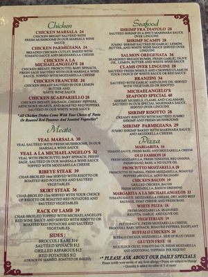 Menu photo 3 Michaelangelo's Bronx, NY