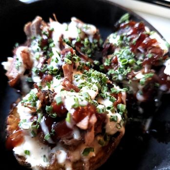 Broken Spirits Distillery - Smoked Brisket Potato Skins are a must if you're looking for a shareable appetizer - Distilleries Near Me - Long Beach, California