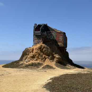 Devil's Slide Coastal Trail - Devils slide bunker used during world war II - Hiking Near Me - Pacifica, California
