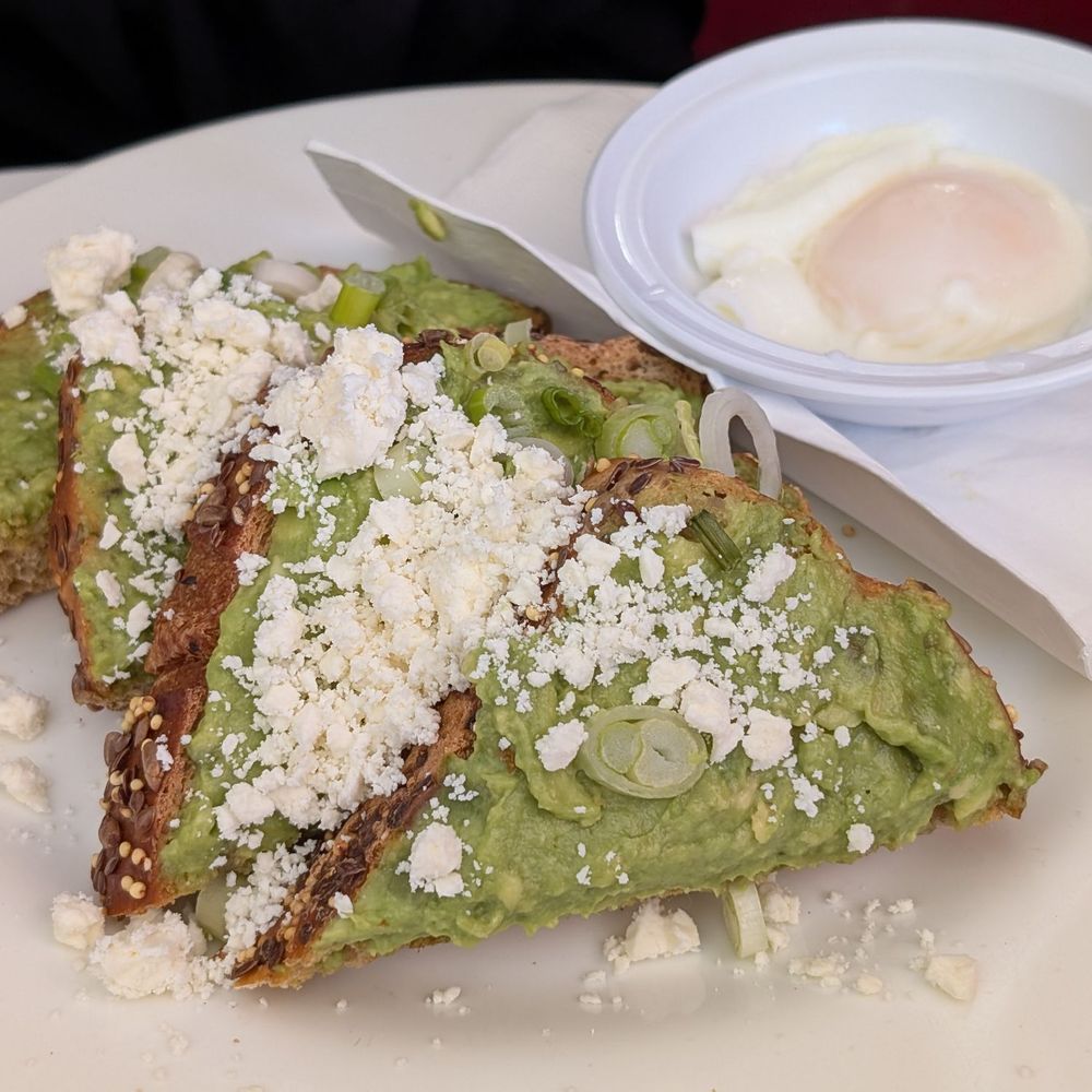 Crazy Beans - Avocado toast with feta - Breakfast & Brunch Near Me - Greenport, New York Crazy Beans - Avocado toast with feta - Breakfast & Brunch Near Me - Greenport, New York