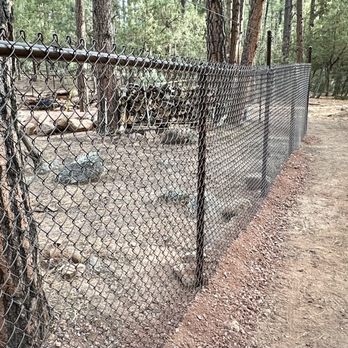 Payson Fence & Barns - Brown chain link. - Fences & Gates Near Me Payson Fence & Barns - Brown chain link. - Fences & Gates Near Me