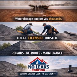 No Leaks Roofing - We can help