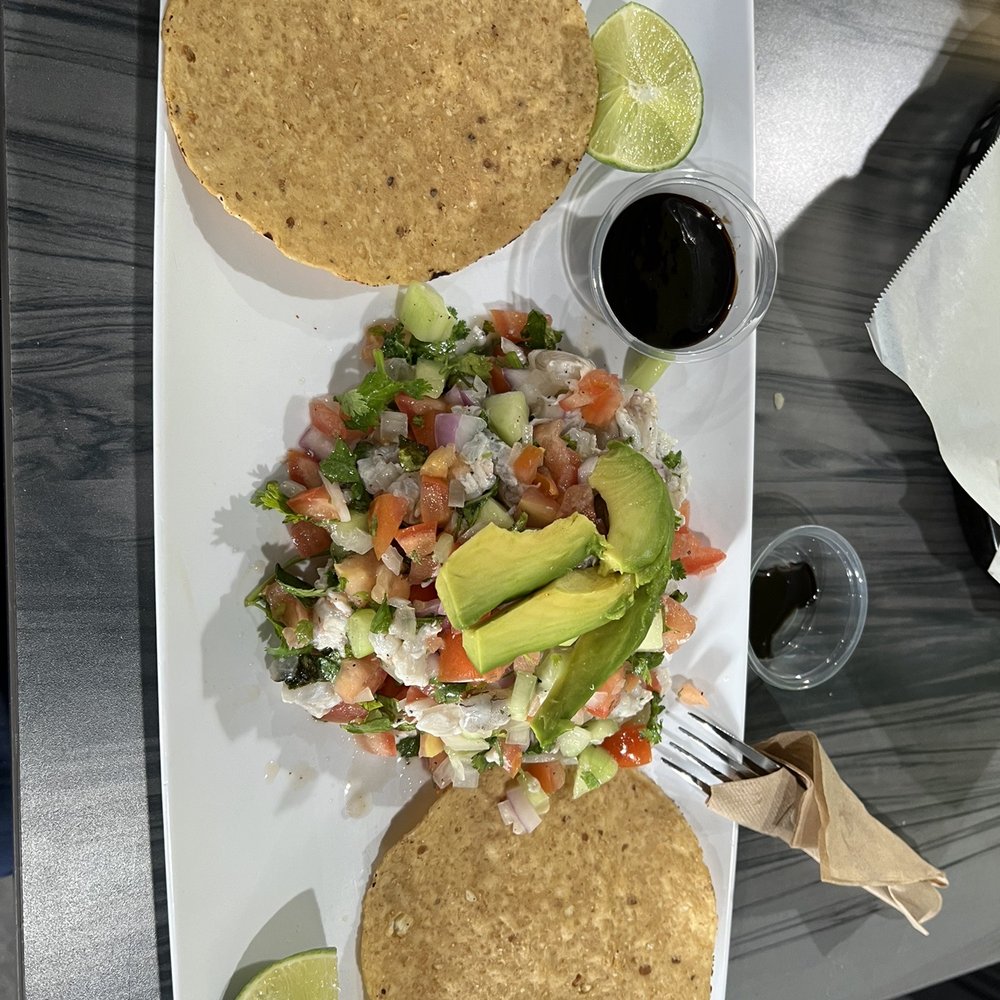Las 3 Katrinas - Tostada de Ceviche - Mexican Near Me - Anaheim, California Las 3 Katrinas - Tostada de Ceviche - Mexican Near Me - Anaheim, California